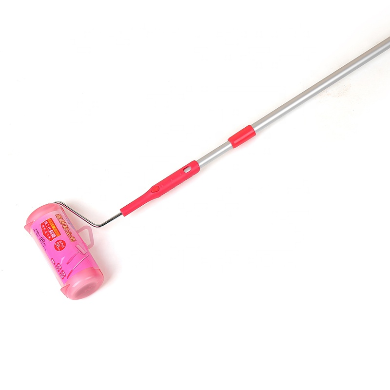 Retractable Long Arm Sticky Lint Roller for Pet Hair