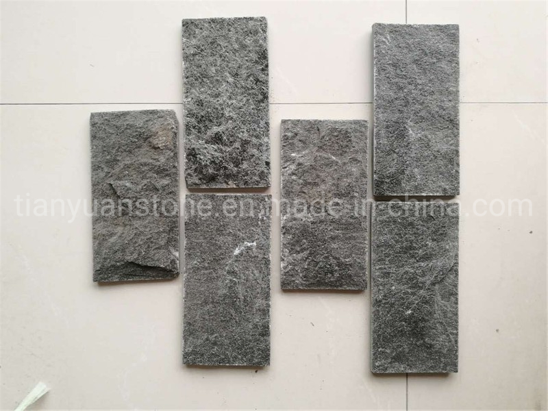 Exterior Decorative Wall Black Slate Mushroom Stone