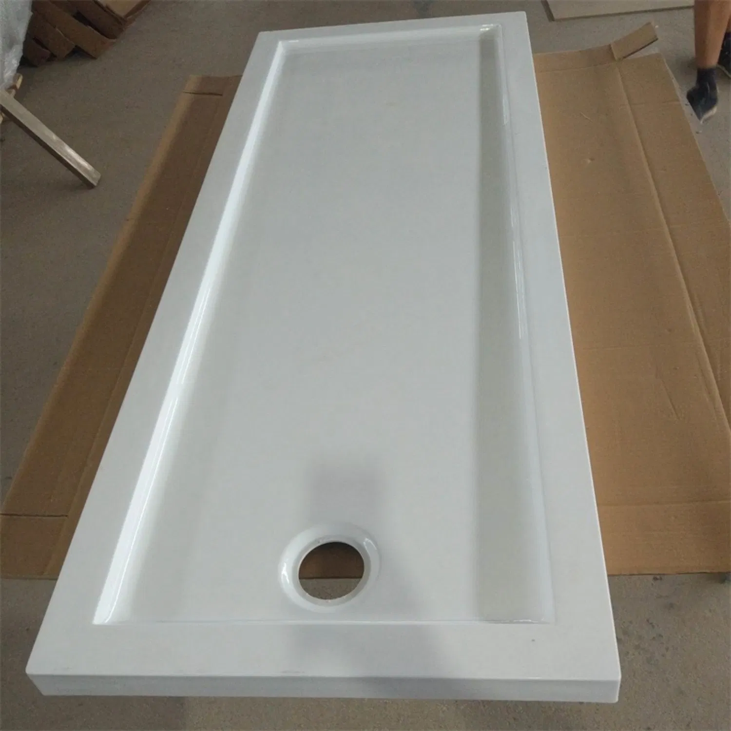 White 1200 Rectangular Acrylic Shower Tray
