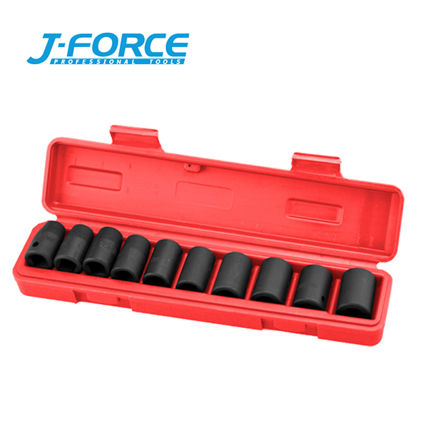 Набор ударных головок 1/2" 10 шт, Cr-V, метрические