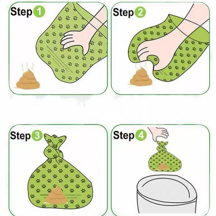 100% Biodegradable Wholesale Certificate Pet Poop Plastic Pack Dog Waste Bag