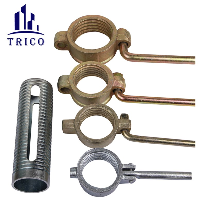 Factory Galvanized Steel Scaffolding Prop Sleeve with Prop Nut