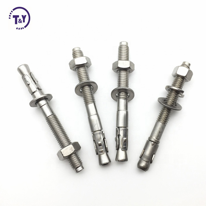 20mm Diameter Stainless Steel ANSI Galvanized Wedge Anchor Bolts