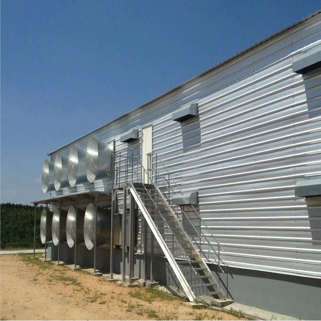 Design Egg Layer Battery Chicken Cage System Prefabricated Steel Structure Poultry Farm House