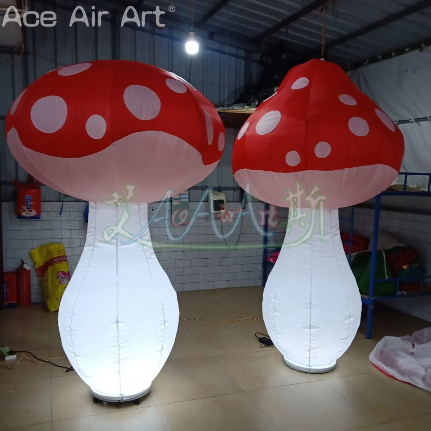 Custom Inflatable Mushroom Lovely Party Decor Props with Lighting for Night Events