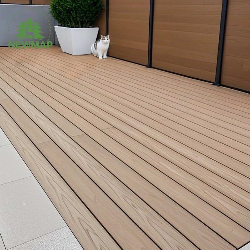 2ND Generation Co-Extrusion WPC Decking Composite Waterproof for Garden