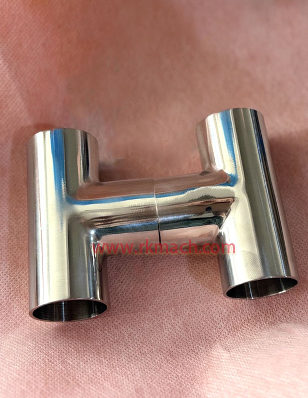 Food Grade Pipe Fittings 1.5 Inch Stainless Steel SUS304 Weld Tee