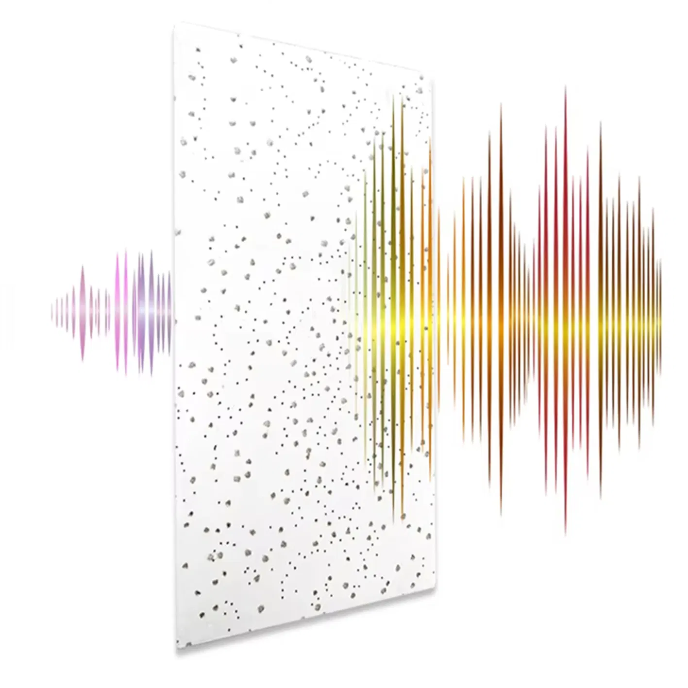 Reliable Interior Ceiling Covering Environmental Friendly with Fiber Mineral Board