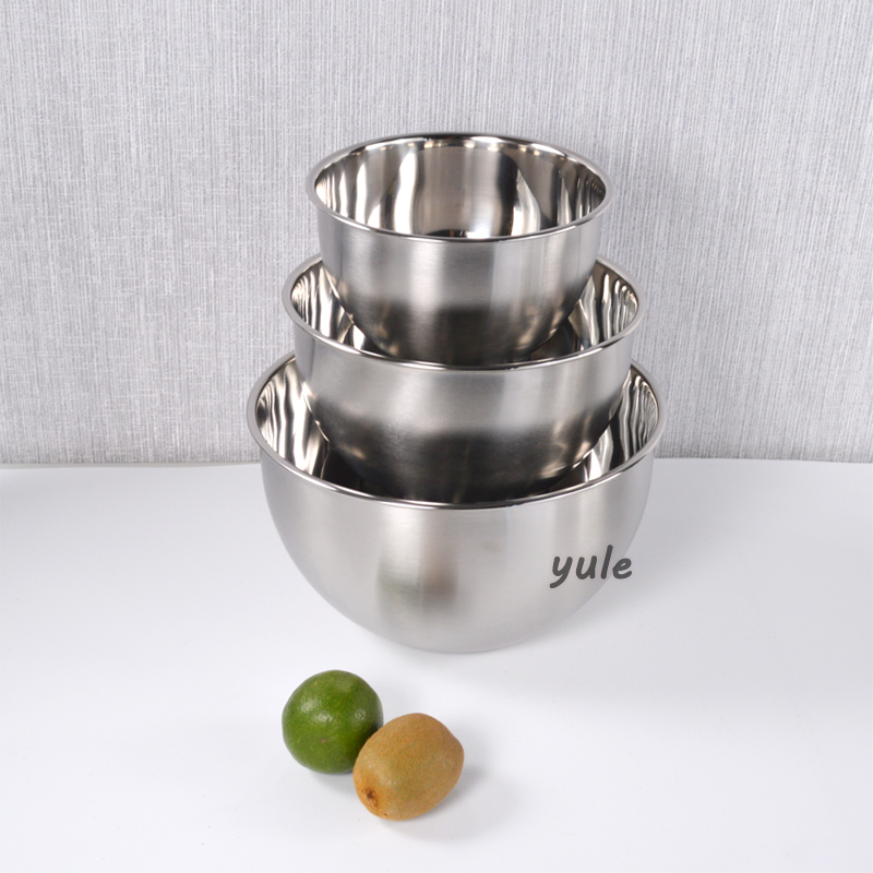 Kimchi Bowl Storage Fruit Food Serving Foldable Stainless Steel Colorful Coating France Mixing Bowl