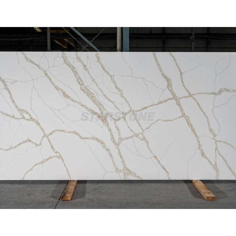 White Artificial Glad Luxury Wall Floor Slab Tile Sintered Stone