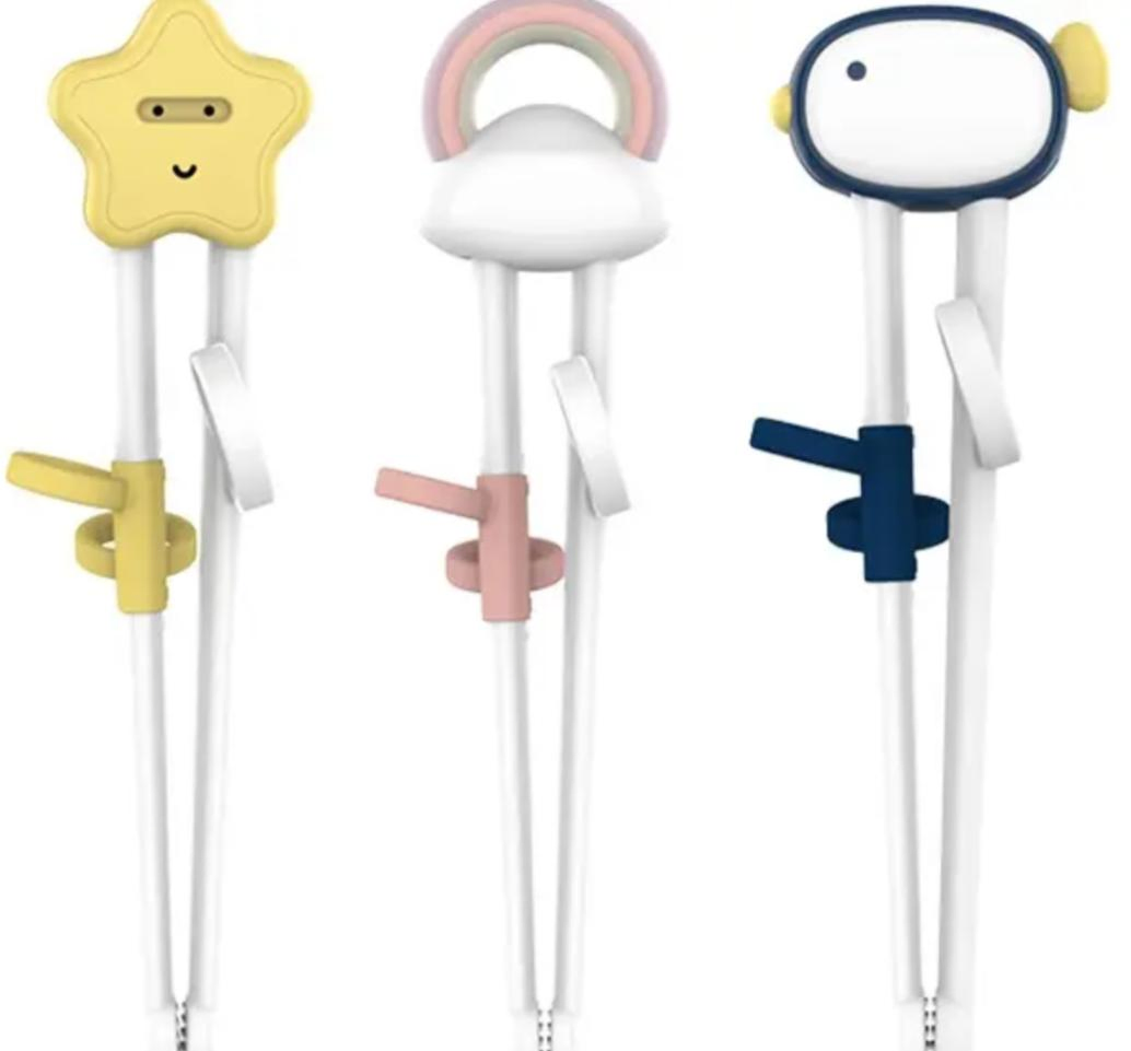 Top Seller Silicone Kids Learning Cartoon Reusable Travel Children Baby Kids Chopsticks