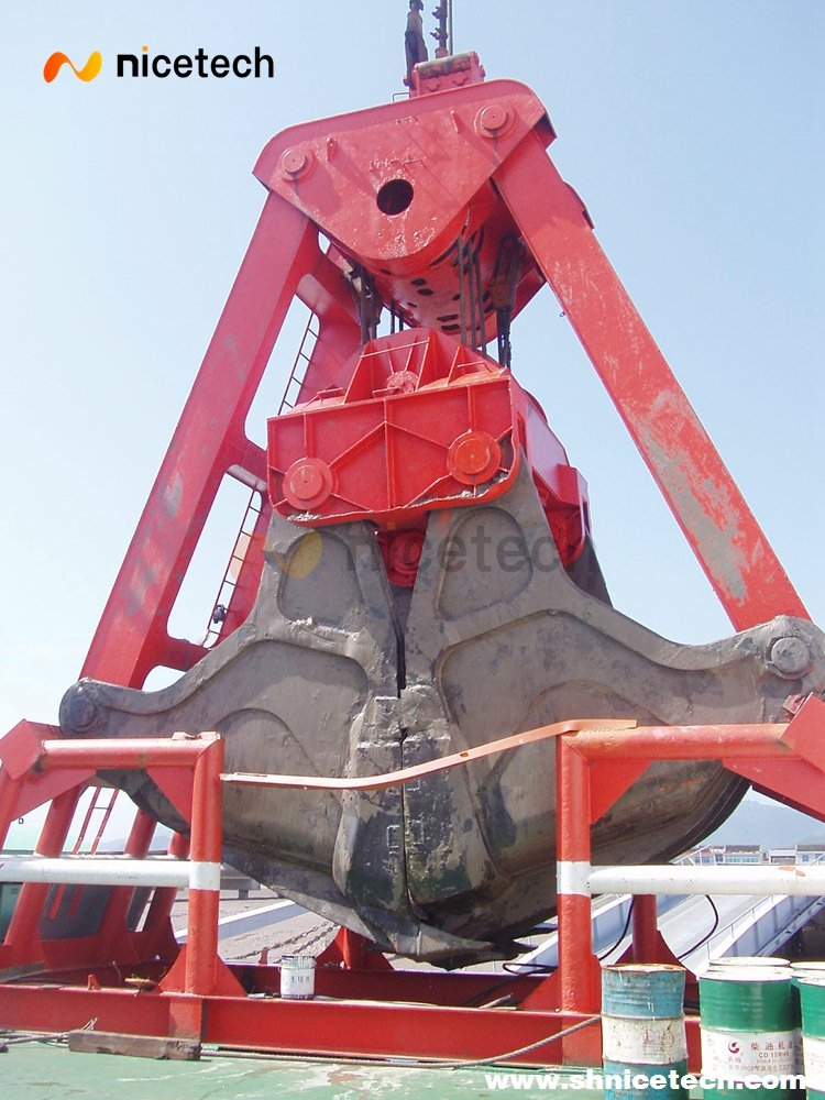 Dredge The Sludge Iron Plate Sand and Stone Mechanical Rope Dredging Clamshell Grabber Bucket