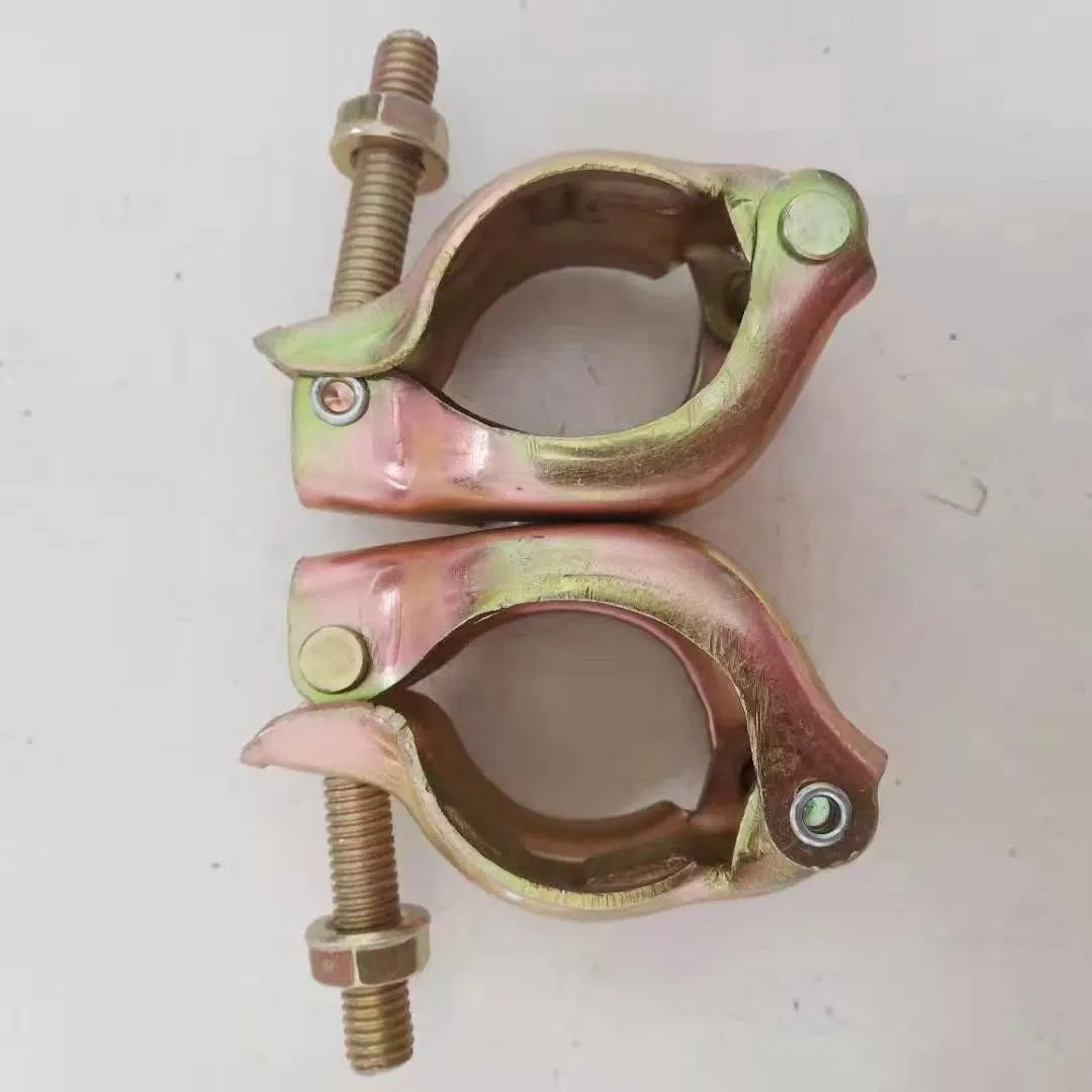 Scaffolding System Parts Color Zinc Plated Steel Scaffold Double Swivel Coupler