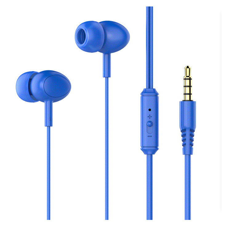 Headset 3.5mm Heavy Bass Handsfree Earphone Universal Wired Earbud Headphone with Microphone for Android Phone