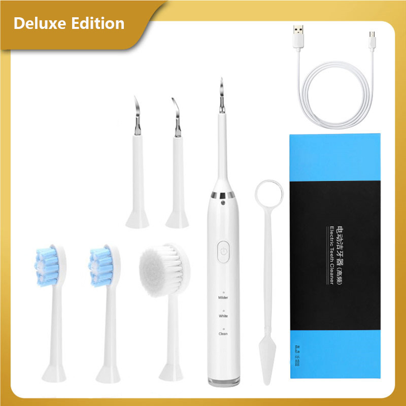 Personal Care Ultrasonic Tooth Scrubber Two-in-One Tartar and Calculus Remover Electric Toothbrush