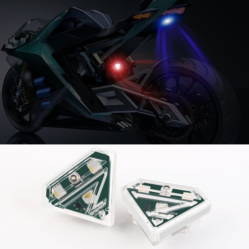 Светодиодный задний фонарь для велосипеда, RGB, перезаряжаемый