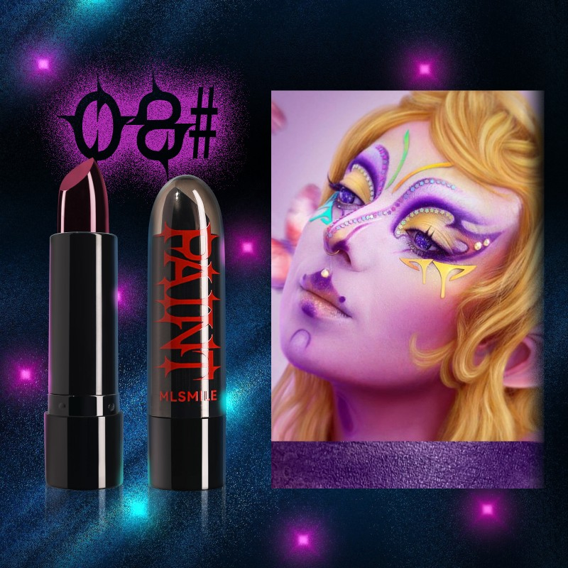High Quality Halloween 8-Color Body Painting Long Lasting Matte Velvet Lipstick Easy to Color Facial Makeup Vampire Makeup Lipstick