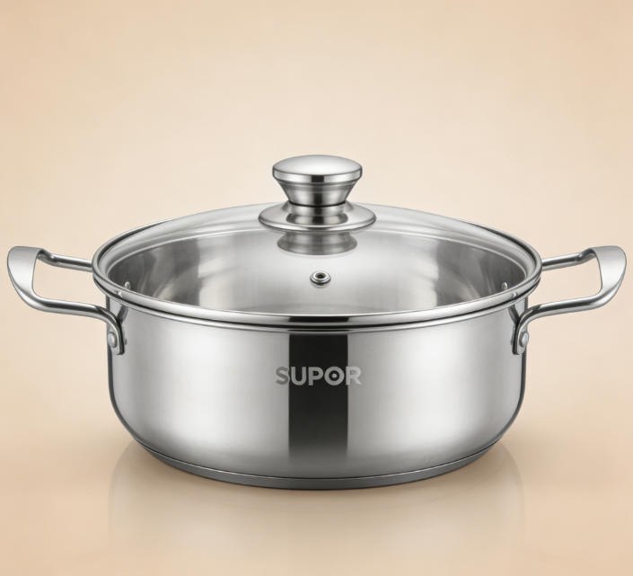Supor 24cm Stainless Steel Soup Pot with Lid