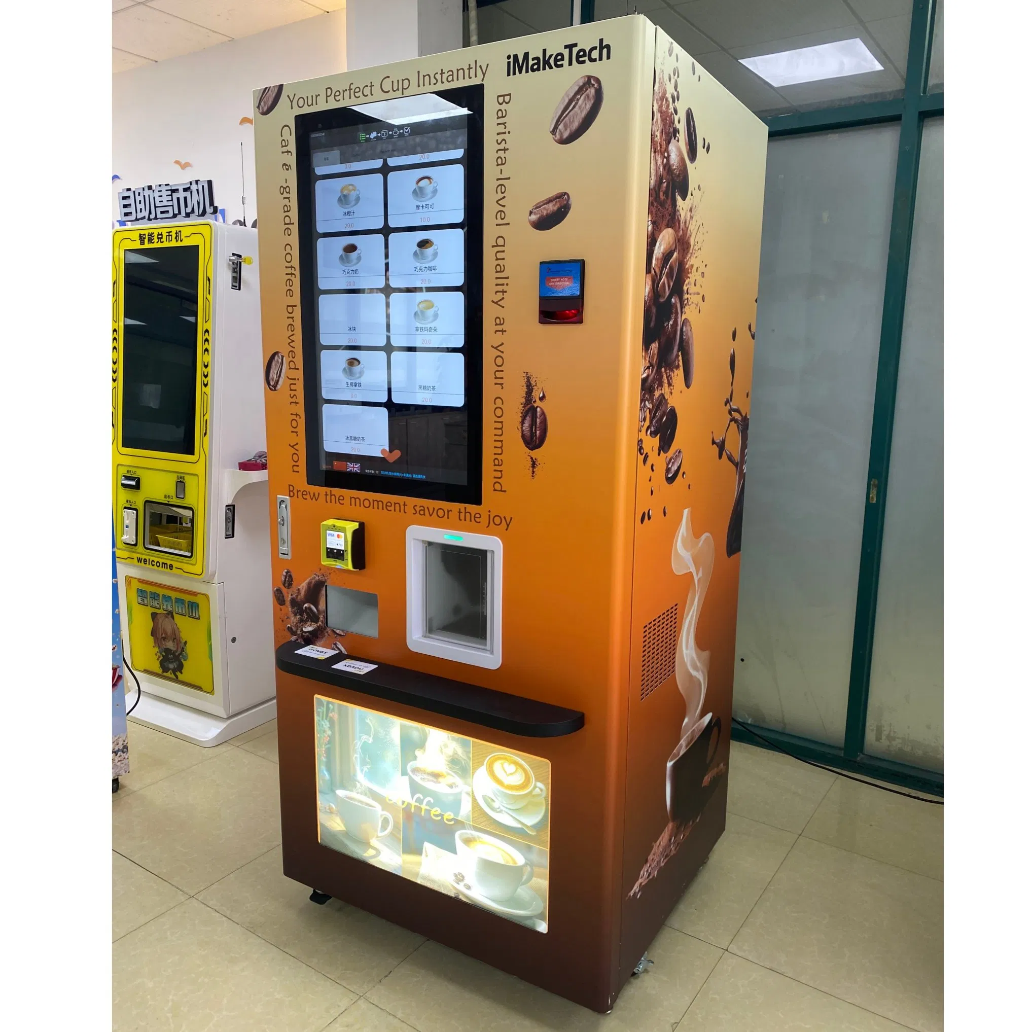 Coffee Vending Machine with Imaketech System and Automatic Operation Features