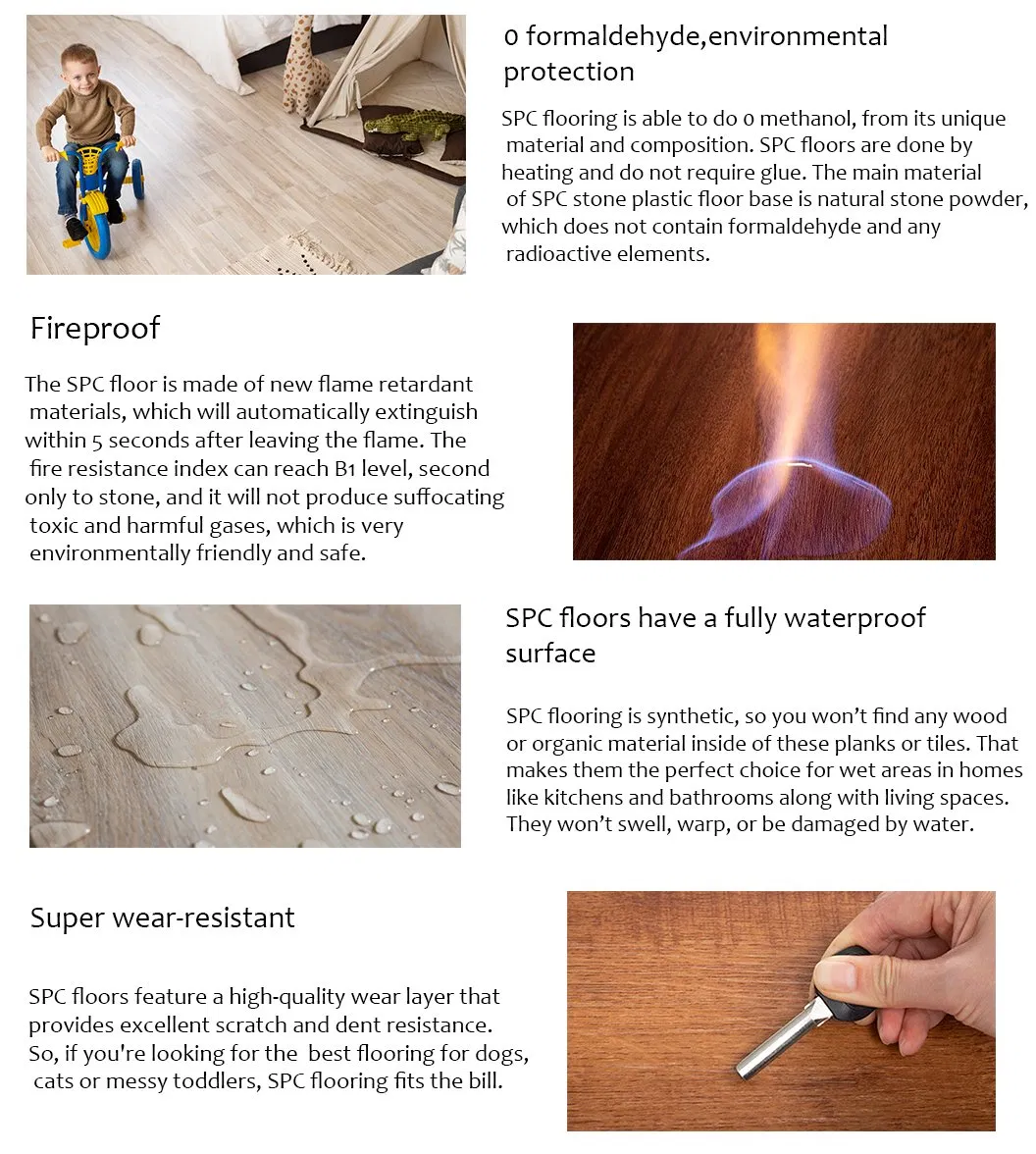 ПВХ и SPC плитка для пола: влагостойкая, износостойкая