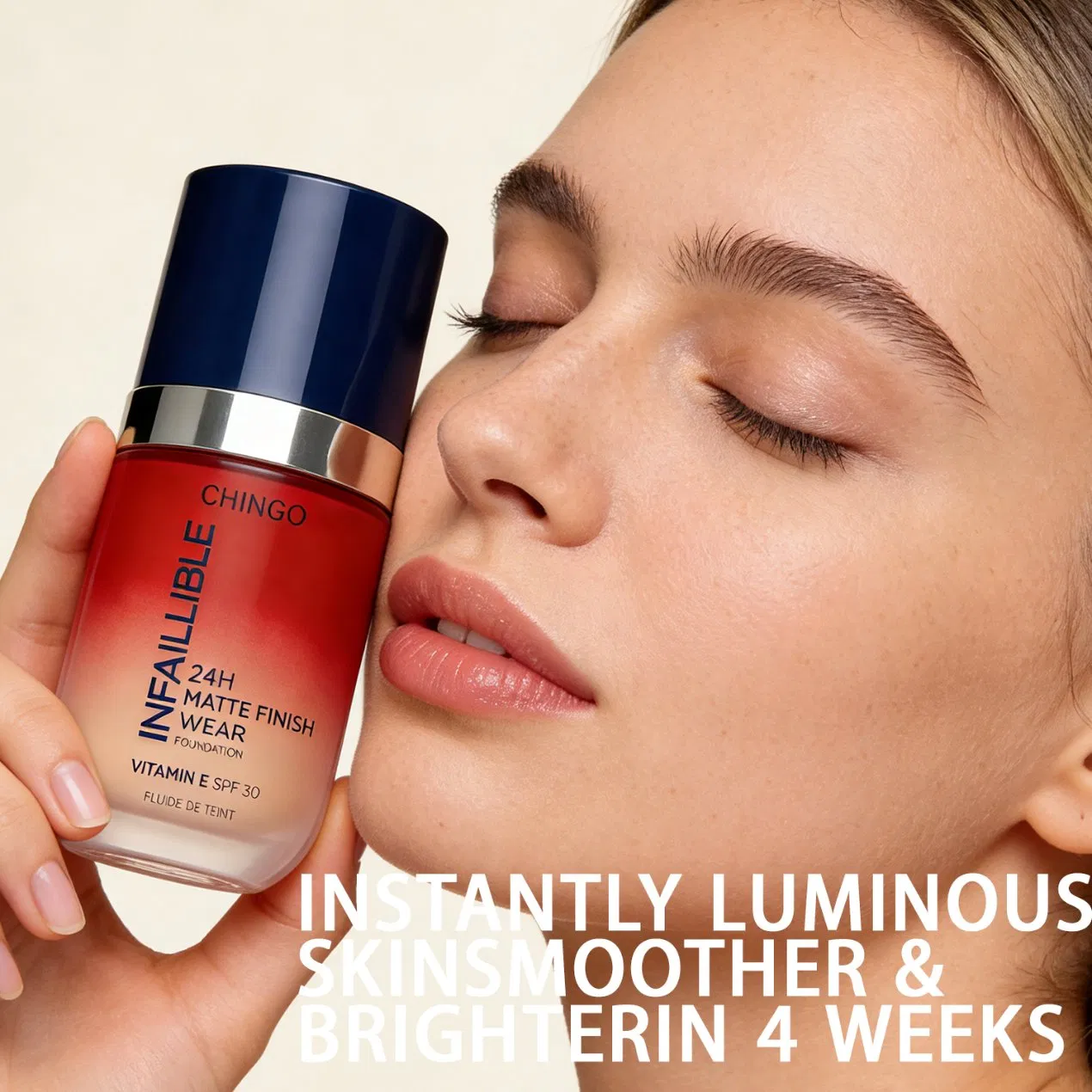 Premium Breathable Waterproof Liquid Foundation Delivers Natural Glowy Finish