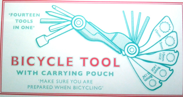 14 Tools in One Bicycle Tool with Carrying Pouch