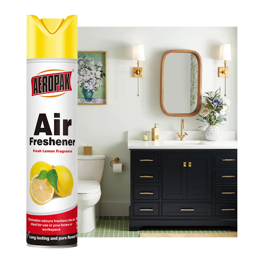 Aeropak 330ml Aerosol Lemon Scent Customized Fragrance Factory Spray Hotel-Grade Air Freshener Spray