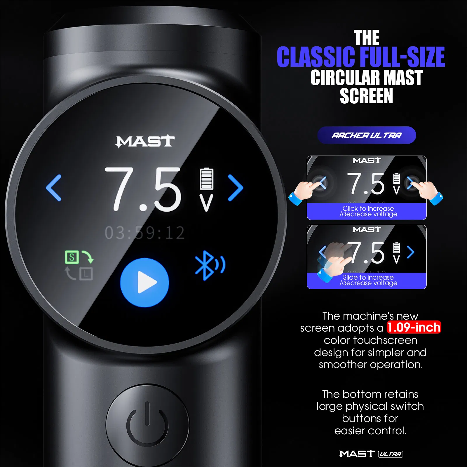 Mast Ultra Smart Wireless Tattoo Pen Machine