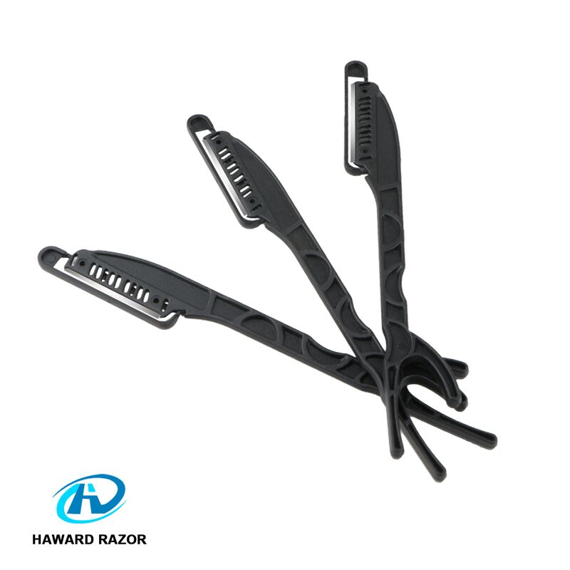 Single Blade Plastic Cut Throat Straight Salon Disposable Barber Razor