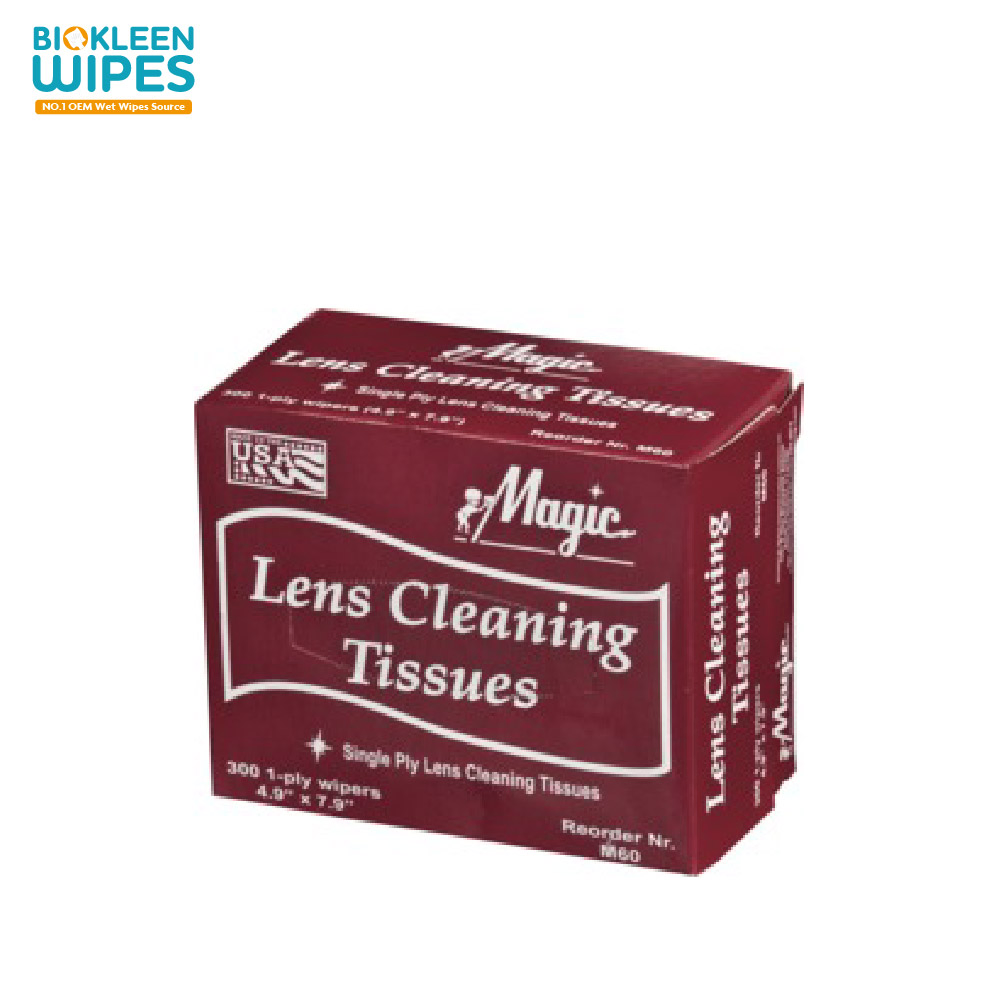 Biokleen 200CT Box Individual Wet Lens Wipes Cleaning Cloth Lens Cleaning Wipes Lens Cleaning Wet Wipes