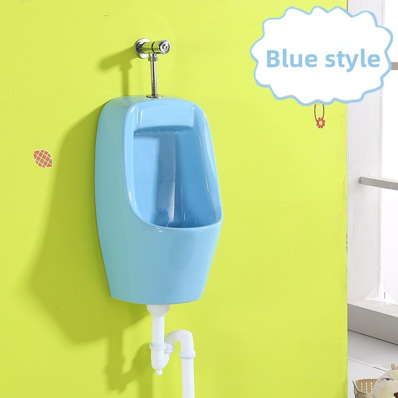 Wall-Mounted Urinal for Children in Bathroom