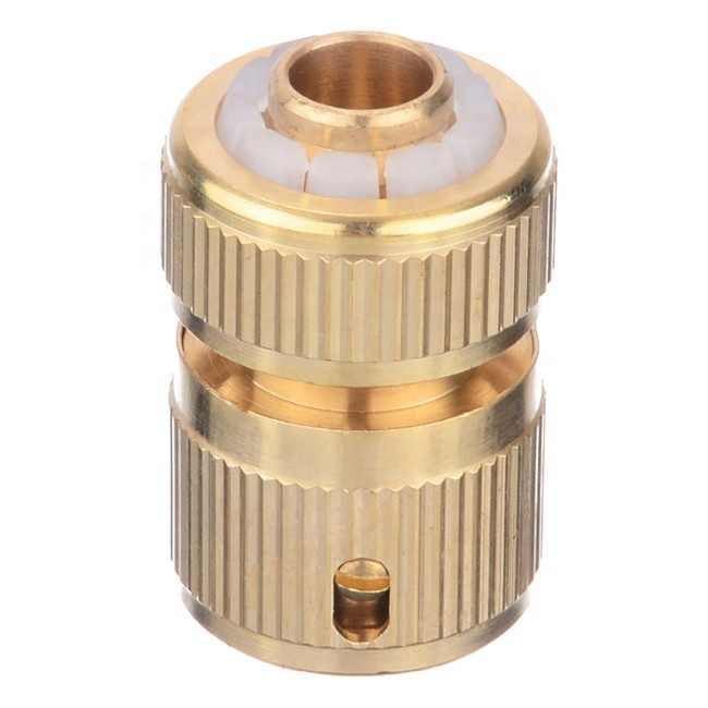 Copper 1/2 Inner Turn 3/4 Washing Machine Faucet Connector Snap Automatic Water Stop Valve Inlet Pipe Adapter