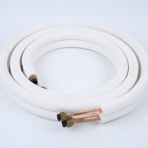 Single Air Conditioner Copper Pipe 3/8 PE Insulation Copper Tube