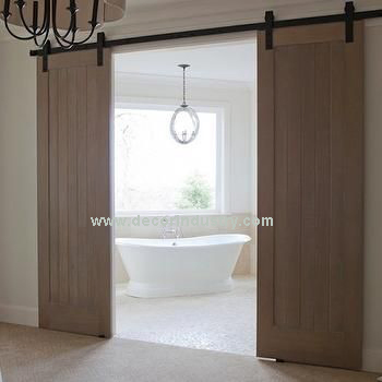 New Carbon Steel Sliding Barn Door Hardware Kit