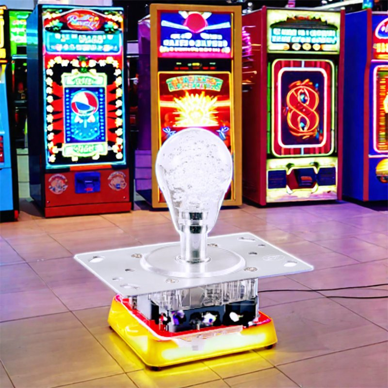 Джойстик для игрового автомата с подсветкой и прозрачным шаром