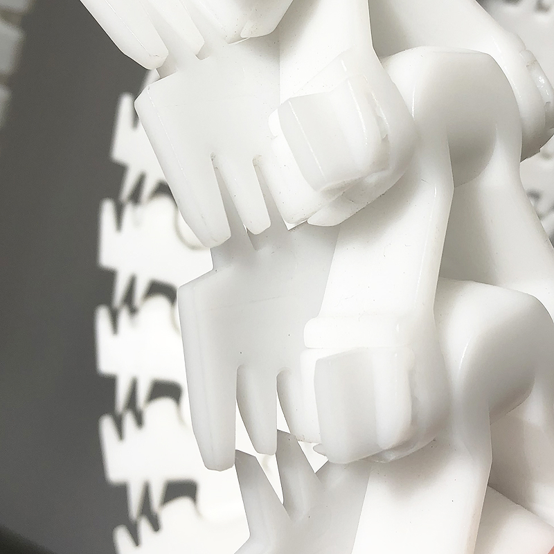 Haasbelts Plastic Conveyor 83 Finger Flexible Chain for Milk Processing Lines