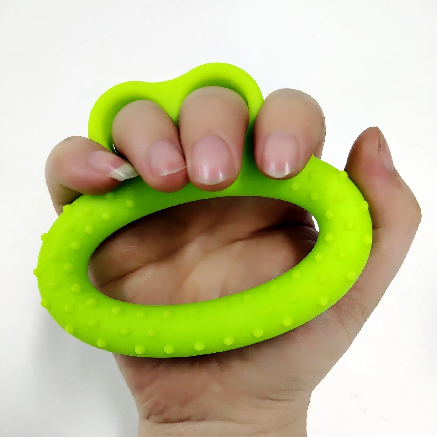 High Quality Finger Exerciser Silicone Grip Strength Finger Trainer Ring for Senior