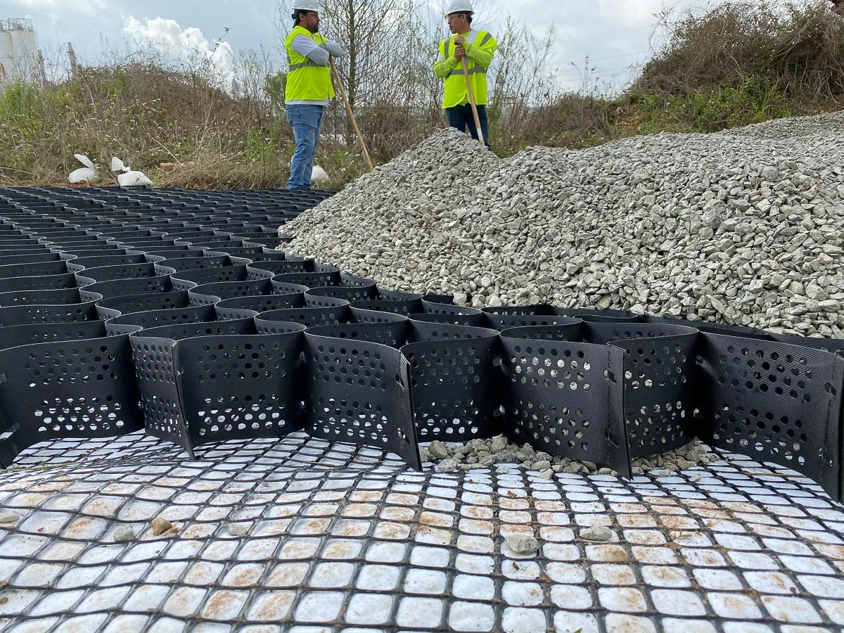 Textured HDPE Geocell with Factory Price Used on Slope Protection