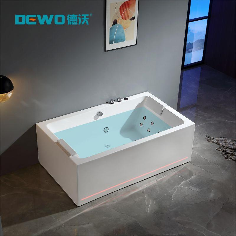 Factory Price Freestanding Acrylic Massage Bathtub Swim SPA Indoor Whirlpool Jacuzzis for 2 Person