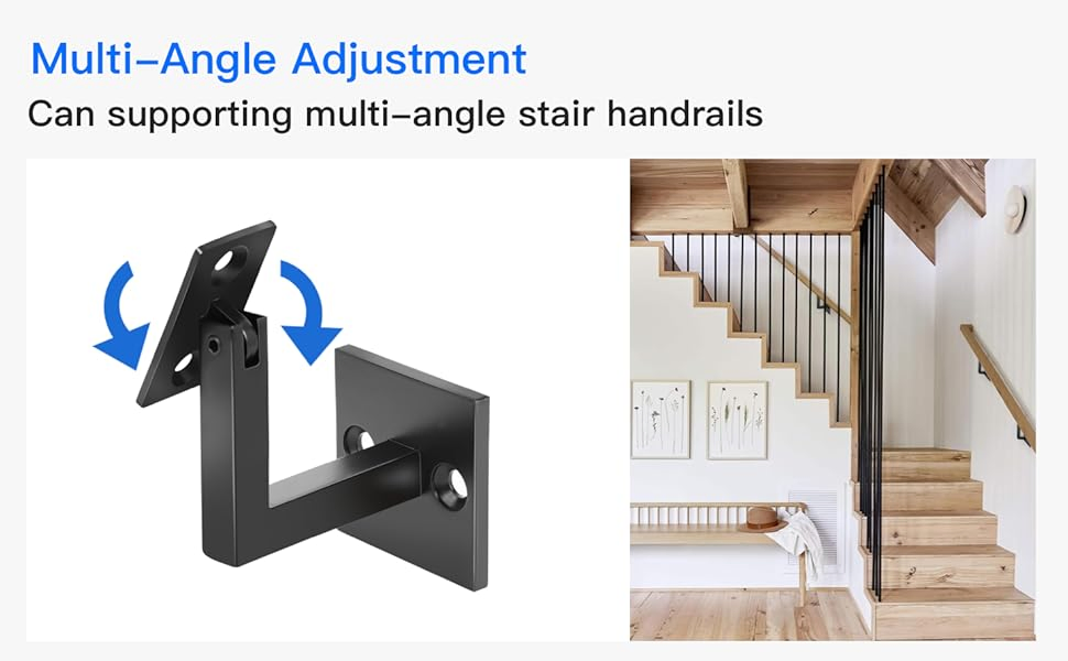 304 Stainless Adjustable Handrail Brackets for Stair Handrail