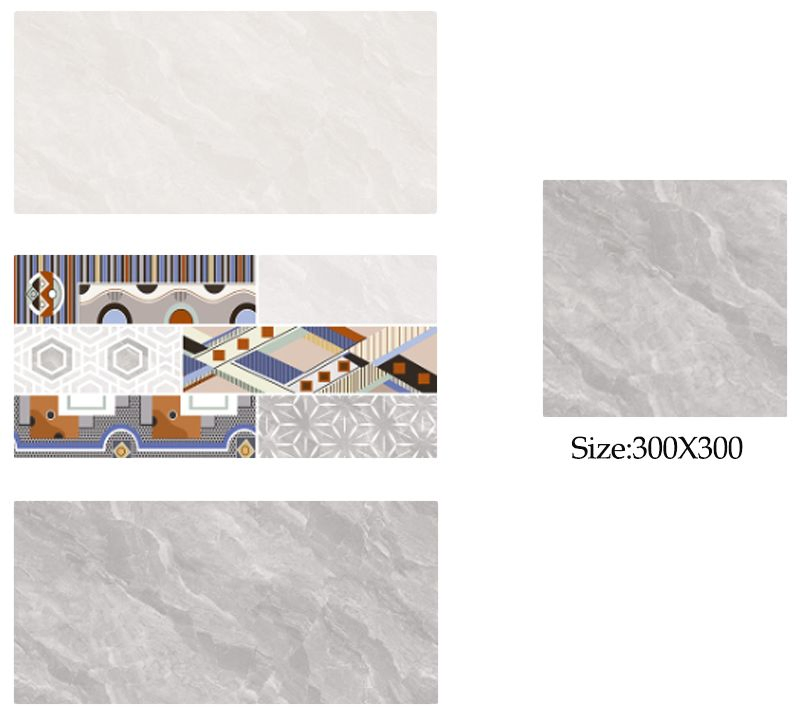 300X600mm Building Material Porcelain Ceramic Tiles for Bathroom Wall
