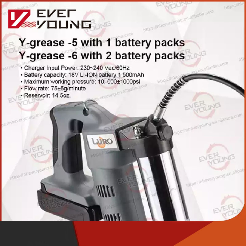 Аккумуляторная маслёнка 18В с быстрой зарядкой