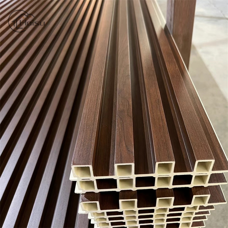 Hot Sale 3D Wood Grain Design WPC Double-Sidedwall Panel Composite Wood Cladding Exterior Decorative WPC Wall Panel