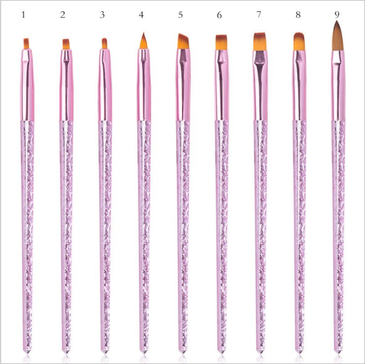 New Design Manicure Tool Professional Nail Painting Petal Brush Pen Gradient Stick for Nail Art