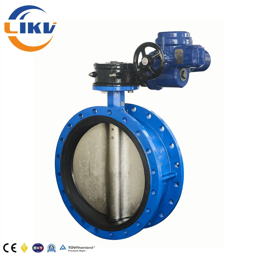 DN700 Electric Flanged Stainless Steel Disc EPDM Midline Butterfly Valve 150lb ASME