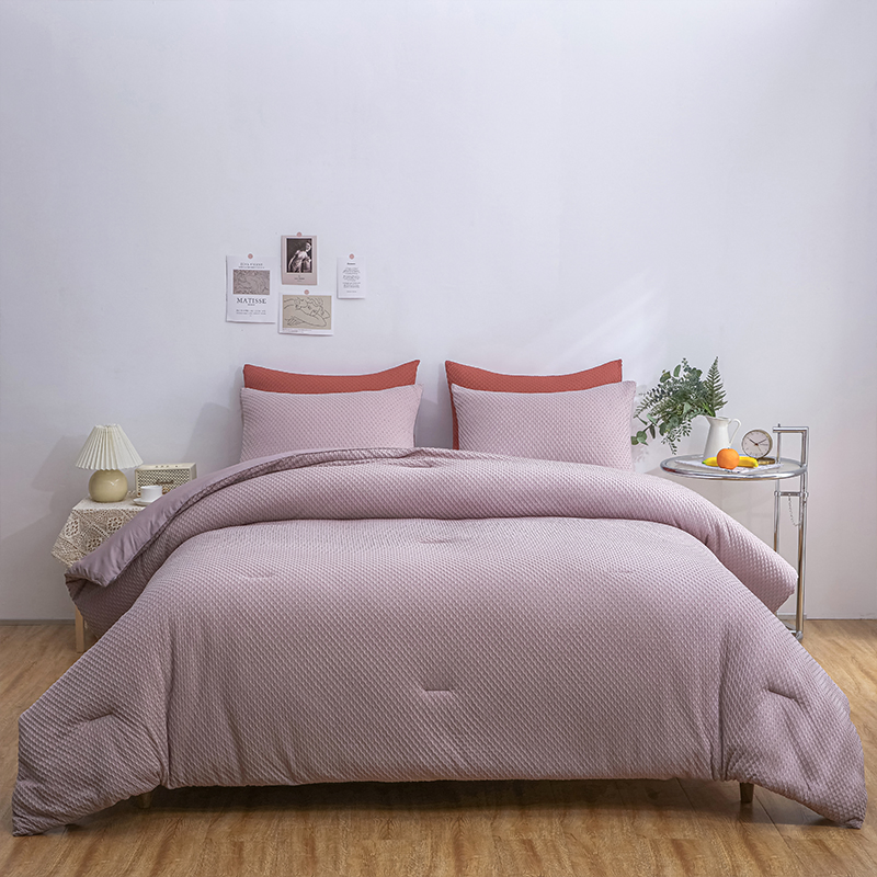 Wholesale Factory Waffle Beddings Comforter Duvet Cover Comforter Bedding Set