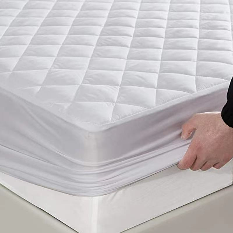 Microfiber Quilted TPU Laminated Waterproof Mattress Protector Fitted Sheet Bed Sheet
