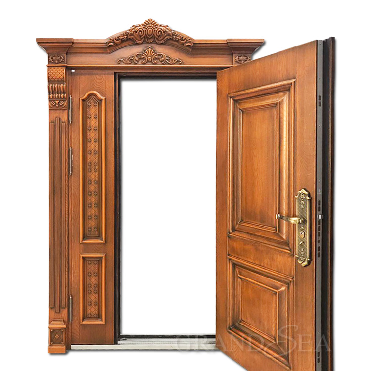 Chinese Manufacturer Aluminum Art Outdoor Patio Door Villa Door Aluminum Gate