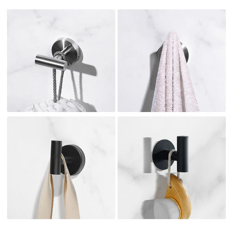 Wholesale Stainless Steel Wall Mount Robe Coat Clothes Bathroom Hook Holder