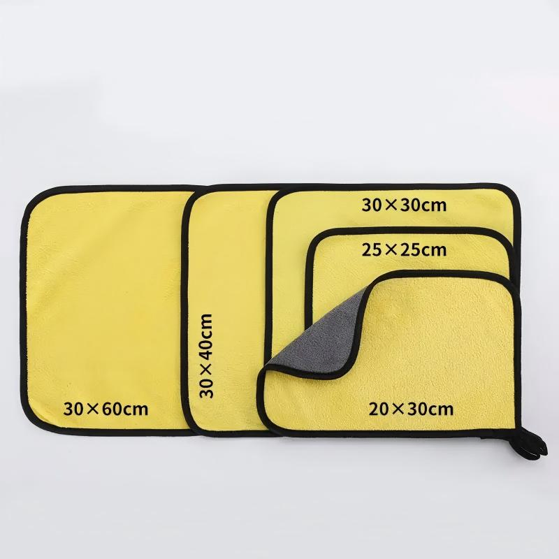 Absorbent 600GSM Reusable 30X40cm Microfiber Car Wash Towel Home Cleaning Cloths